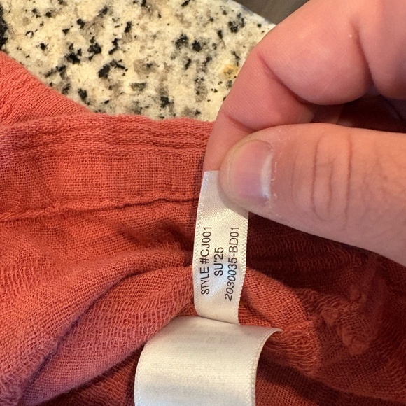 J. Crew Factory Short-sleeve textured camp shirt Burnished Barn - Small - Picture 4 of 6